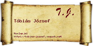 Tóbiás József névjegykártya