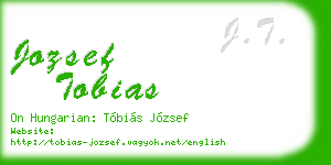 jozsef tobias business card